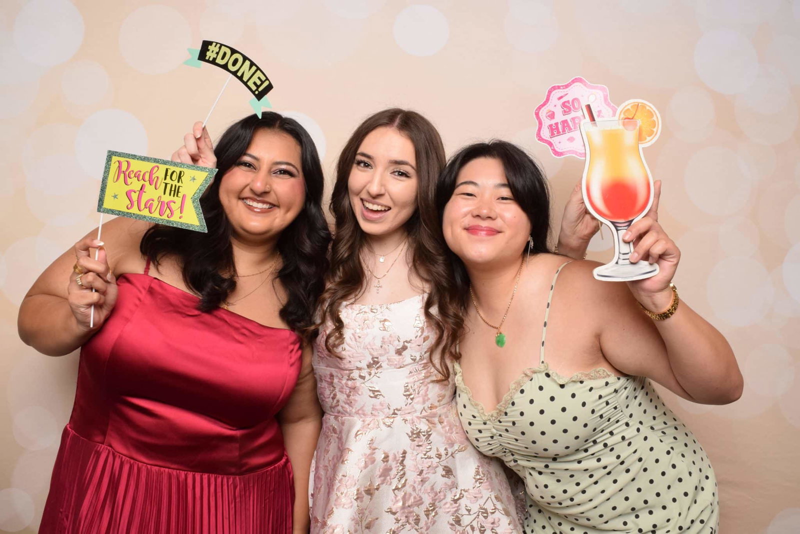 Friends posing together at a 29PM event